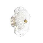 Бра в форме прозрачного стеклянного цветка с рельефной текстурой Textured Glass варинант исполнения - 1 | Loft Concept в Красноярске