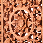 Панно из дерева квадратное Panel With Trees варинант исполнения - 2 | Loft Concept в Красноярске