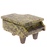 Шкатулка в виде рояля из натурального камня змеевик Stone Casket варинант исполнения - 1 | Loft Concept в Красноярске