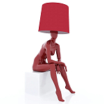 Лампа MANNEQUIN LAMP с абажуром девушка на кресле варинант исполнения - 1 | Loft Concept в Красноярске