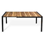 Стол обеденный раздвижной с прямоугольной столешницей на четырех черных ножках Blair варинант исполнения - 3 | Loft Concept в Красноярске