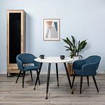 Шкаф-витрина в стиле лофт с чёрной стеклянной дверью Urban Style Space варинант исполнения - 6 | Loft Concept в Красноярске