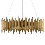 Люстра круглая с фактурным абажуром Graduated Heights варинант исполнения - 2 | Loft Concept в Красноярске