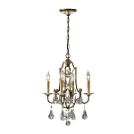 Люстра с 4-мя лампами и стеклянными подвесками в классическом стиле Feiss варинант исполнения - 2 | Loft Concept в Красноярске