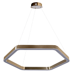 Люстра подвесная светодиодная в форме шестиугольника Диаметр 80 см Hexagon Horizontal варинант исполнения - 1 | Loft Concept в Красноярске