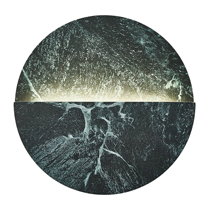 Бра в форме диска из керамогранита Eclipse of Celestial Bodies Зеленый в Красноярске | Loft Concept 