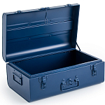 Металлический сундук Metal Dark Blue варинант исполнения - 3 | Loft Concept в Красноярске