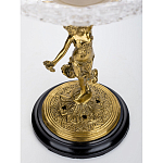 Чаша стеклянная прозрачная на бронзовой подставке с фигуркой девушки Eden Garden варинант исполнения - 4 | Loft Concept в Красноярске