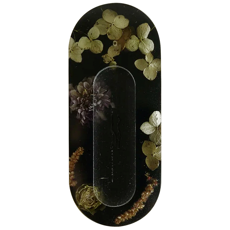 Подставка под благовония из эпоксидной смолы с цветами черная Epoxy Resin Flowers Incense Oval Stand Black Черный Подставка под благовония из эпоксидной смолы с цветами черная Epoxy Resin Flowers Incense Oval Stand Black Черный в Красноярске | Loft Concept