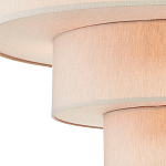 Люстра круглая трехъярусная с тканевыми абажурами Light Soft Glow варинант исполнения - 2 | Loft Concept в Красноярске