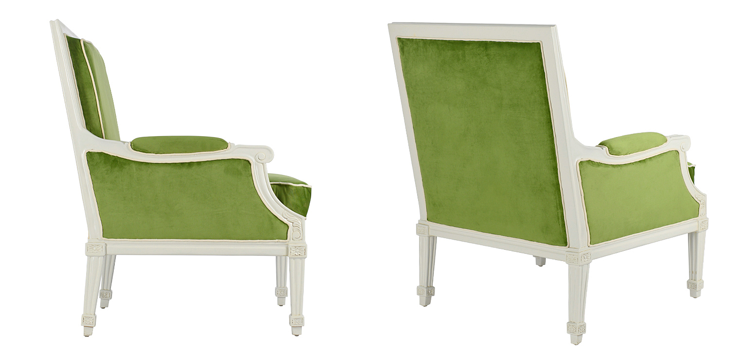 Кресло French Provence Armchair Ferrand green Кресло French Provence Armchair Ferrand green - Loft-Concept в Красноярске