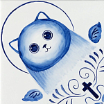 Плитка с узором Котики варинант исполнения - 2 | Loft Concept в Красноярске