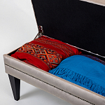 Мягкая банкетка с зоной для хранения Casket Beige варинант исполнения - 4 | Loft Concept в Красноярске