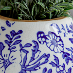 Ваза с синим цветочным узором Blue & White Ornament  варинант исполнения - 1 | Loft Concept в Красноярске