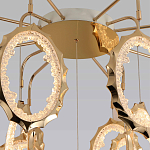 Потолочный светильник светодиодный с золотистым каркасом Ring of Fire варинант исполнения - 2 | Loft Concept в Красноярске