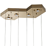 Люстра c 6-ю стеклянными плафонами золото Sparkling Bubbles Tube Gold Hanging Lamp варинант исполнения - 3 | Loft Concept в Красноярске