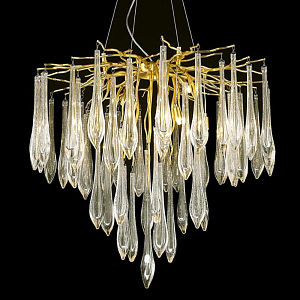 Декоративная люстра Frozen drop Золотистая