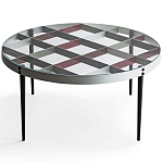 Дизайнерский круглый кофейный стол со стеклянной столешницей Gio Ponti D.555.1 Coffee Table варинант исполнения - 1 | Loft Concept в Красноярске