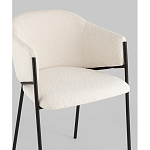 Стул Brace букле белый варинант исполнения - 2 | Loft Concept в Красноярске