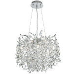 Люстра с хрустальными подвесками на металлических ветках Fairytree Light Silver Chandelier 10 варинант исполнения - 2 | Loft Concept в Красноярске