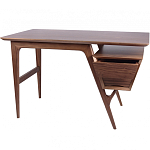 Письменный стол прямоугольный с 2-мя ящиками и полкой Idenontal варинант исполнения - 5 | Loft Concept в Красноярске