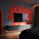 Гипсовая 3D Панель M-47 варинант исполнения - 1 | Loft Concept в Красноярске