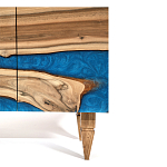 Стильный Буфет лофт 4 двери Cabinet Crimson River фасад эпоксидная смола  варинант исполнения - 4 | Loft Concept в Красноярске