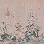 Обои ручная роспись Cecily pink варинант исполнения - 2 | Loft Concept в Красноярске