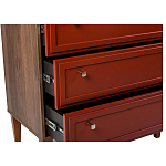 Комод красный из массива бука с 3-мя ящиками Wenge Light варинант исполнения - 5 | Loft Concept в Красноярске