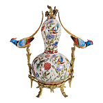 Ваза из фарфора с птицами и цветочной росписью Garden of Eden варинант исполнения - 2 | Loft Concept в Красноярске