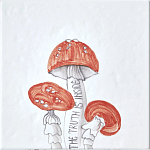 Плитка с узором Мухомор варинант исполнения - 2 | Loft Concept в Красноярске