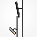 Напольный торшер светодионый черный Lumen Duo варинант исполнения - 2 | Loft Concept в Красноярске