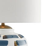 Настольная лампа керамическая с белым тканевым абажуром Perfect White Canvas варинант исполнения - 1 | Loft Concept в Красноярске