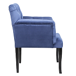 Кресло Addison Chic Armchair deep blue velour варинант исполнения - 2 | Loft Concept в Красноярске