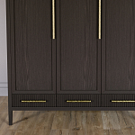 Большой Шкаф Primo Темный орех с 3 дверьми и 3 выдвижными ящиками варинант исполнения - 2 | Loft Concept в Красноярске