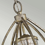 Подвесной светильник овальной формы с цилиндрическим плафоном в цвете сусальное серебро Kichler варинант исполнения - 3 | Loft Concept в Красноярске