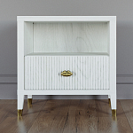 Прикроватная тумбочка с полкой Elsa Dreams White варинант исполнения - 5 | Loft Concept в Красноярске