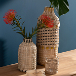 Ваза декоративная из натурального плетеного бамбука Bamboo Decor 42 варинант исполнения - 3 | Loft Concept в Красноярске