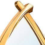 Зеркало овальное в деревянной золотистой раме Oval Gold Lines варинант исполнения - 2 | Loft Concept в Красноярске