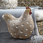 Статуэтка курица с текстурной поверхностью бежевого цвета Rustic Chicken варинант исполнения - 3 | Loft Concept в Красноярске