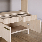 Стеллаж Primo с ящиками Светлый дуб  варинант исполнения - 6 | Loft Concept в Красноярске