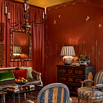 Обои с вышивкой ручной работы Ceres Original colourway on wool sateen варинант исполнения - 2 | Loft Concept в Красноярске