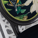 Стул чёрный из натурального бука с изображением птица в саду Blooming Magnolias варинант исполнения - 3 | Loft Concept в Красноярске