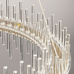 Люстра круглая с прозрачными стеклянными трубками 51 см Nembus варинант исполнения - 11 | Loft Concept в Красноярске