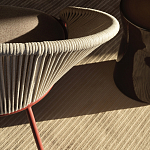 Дизайнерское уличное кресло с веревочной спинкой PETALO Armchair варинант исполнения - 9 | Loft Concept в Красноярске