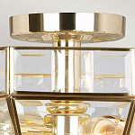 Потолочный светильник шестигранной формы с прозрачными стеклянным плафоном Elstead Lighting варинант исполнения - 10 | Loft Concept в Красноярске