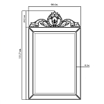 Зеркало настенное в раме Venetian Mirror варинант исполнения - 2 | Loft Concept в Красноярске