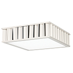 Потолочный светильник квадратный с гофрированным серебрянным абажуром Millennium варинант исполнения - 2 | Loft Concept в Красноярске