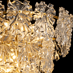 Люстра многоярусная с объемными прозрачными цветами Hanging Flowers варинант исполнения - 5 | Loft Concept в Красноярске