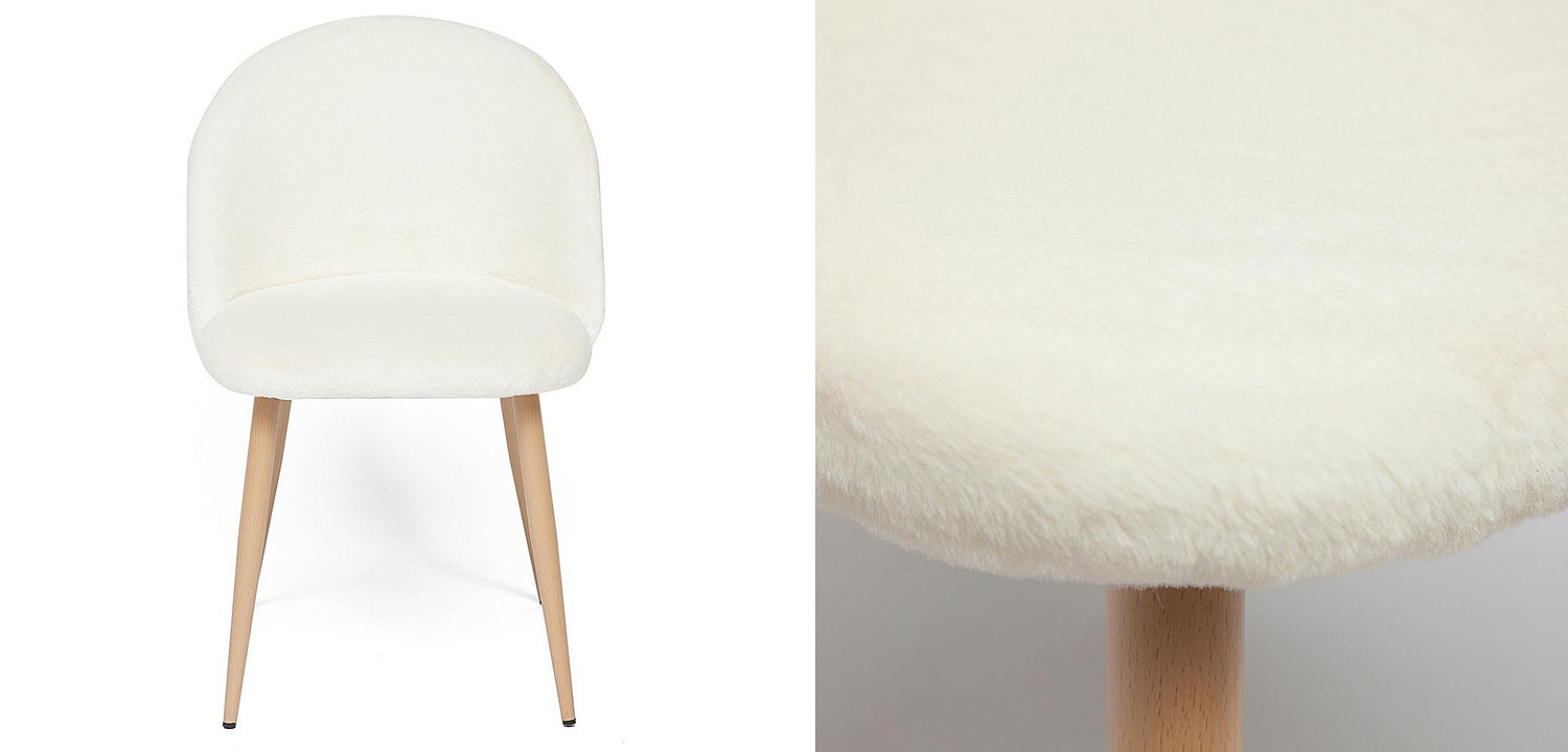 Стул Lea white plush - Loft-Concept в Красноярске